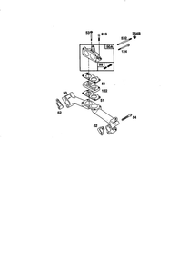 Intake Manifold Diagram and Parts List for 350455-1162-E1  Briggs and Stratton Engine